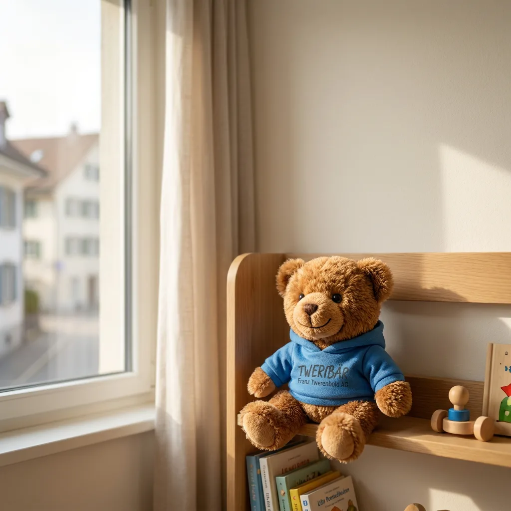 Tweribär auf dem Kinderzimmer-Regal